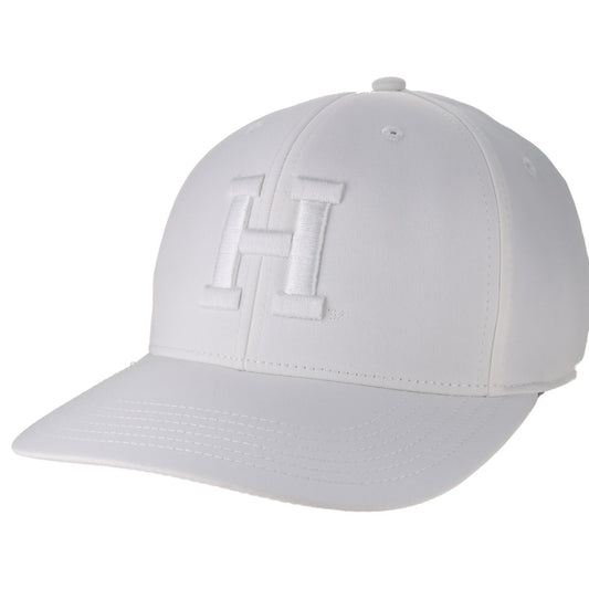 Harvard LightweightPerformance White Tonal Embroidered Block H Adjustable Hat