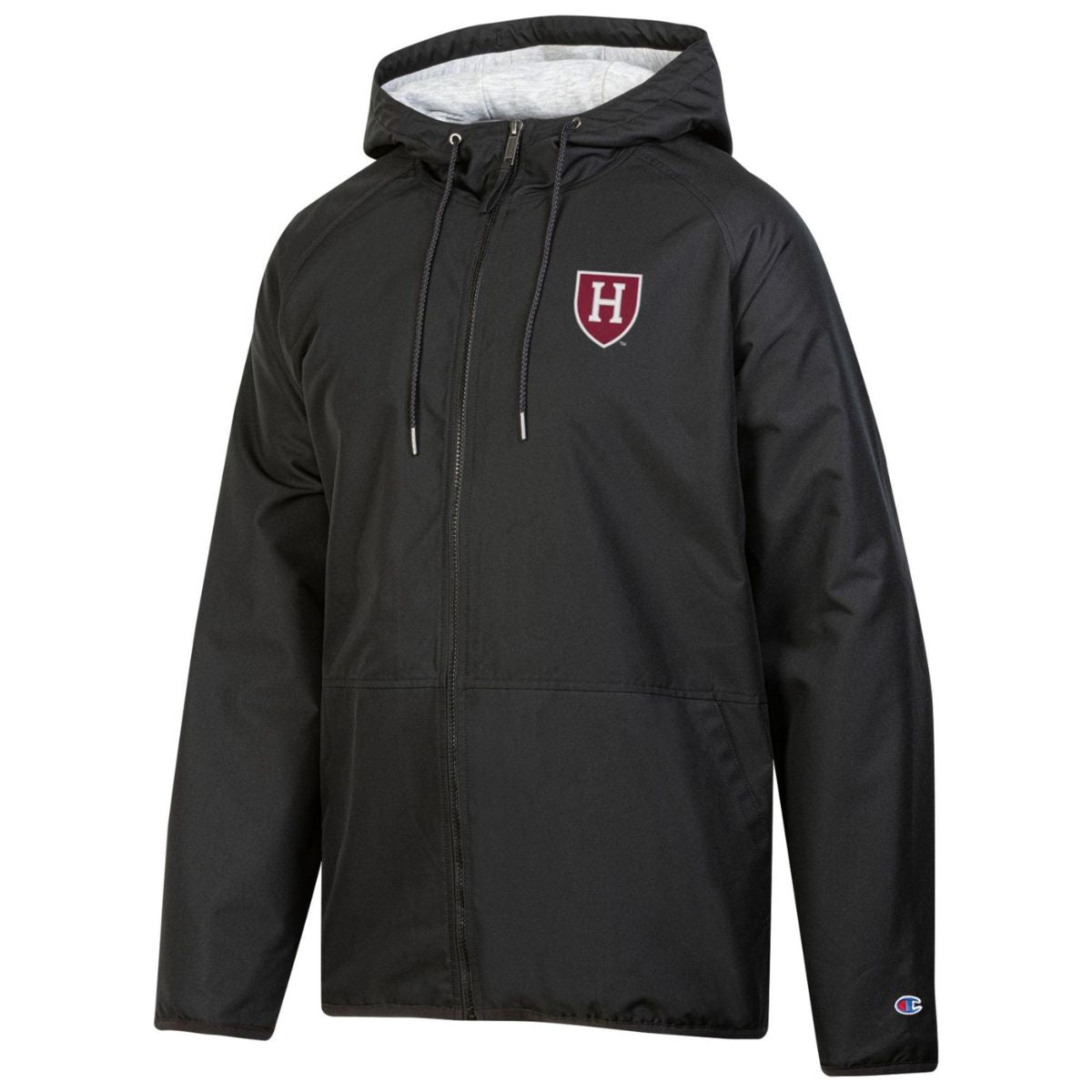 7254-Harvard Mens Black Embroidered Athletic Shield Heavyweight Jacket_media.jpg