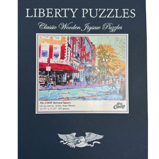 7270-Liberty Custom Wooden Puzzle _The COOP. Harvard Square_ Watercolor by Artist Sean Moore_01.jpg
