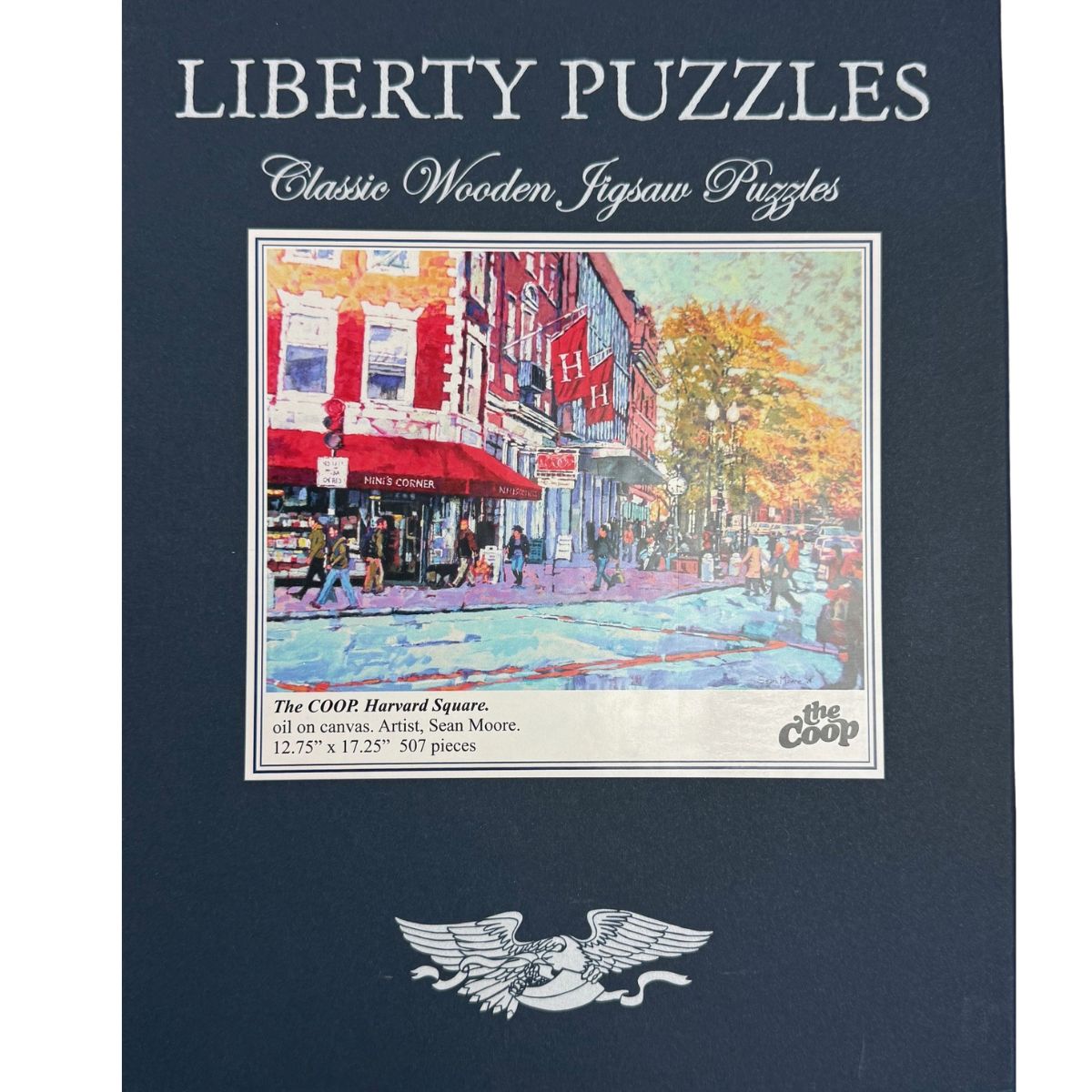 7270-Liberty Custom Wooden Puzzle _The COOP. Harvard Square_ Watercolor by Artist Sean Moore_01.jpg