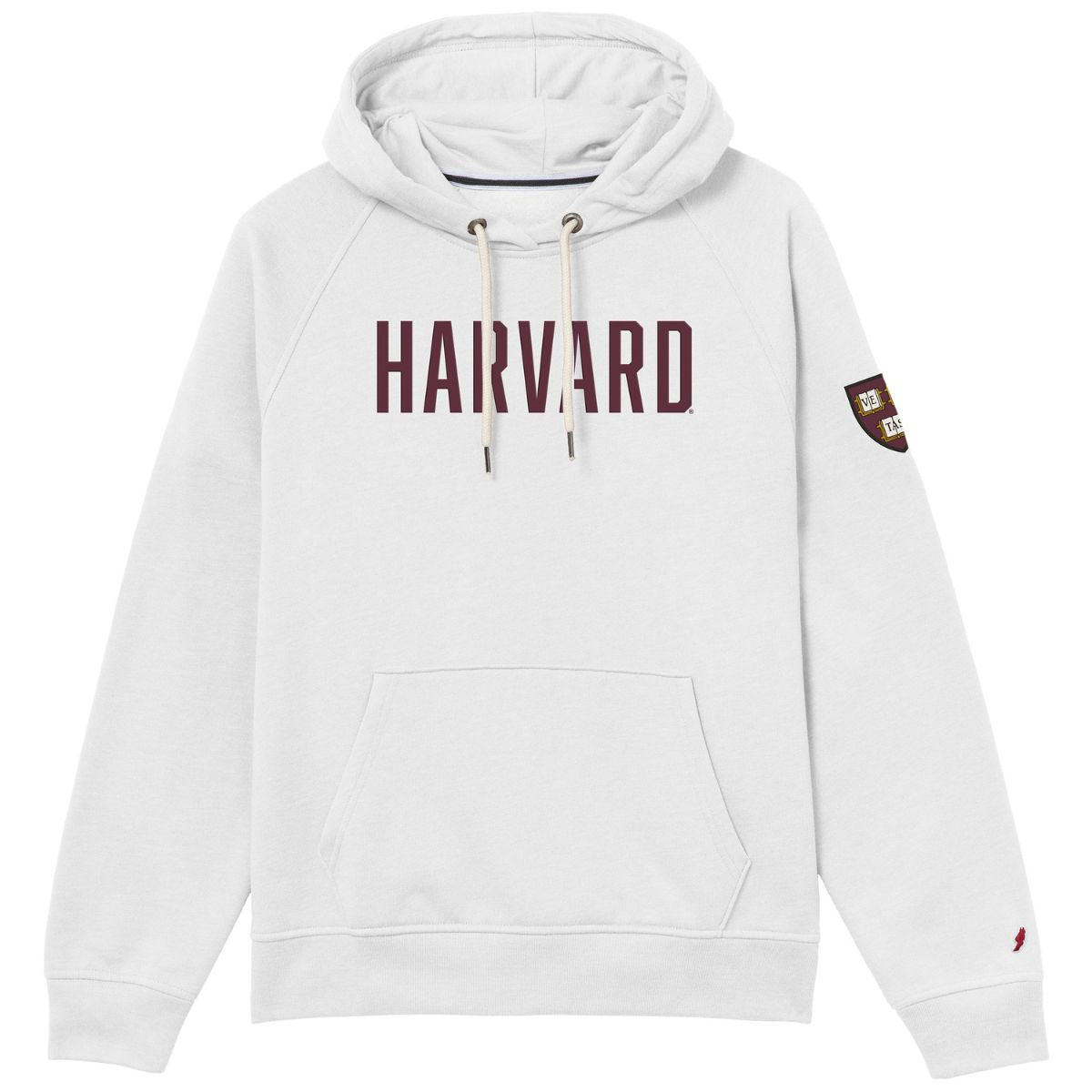 7332-Harvard Women's League Victory Springs White Hooded Sweatshirt_media_01.jpg