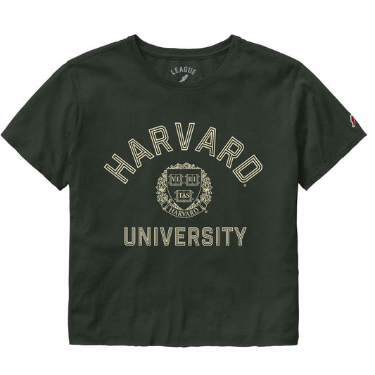 Harvard League Womens Clothesline Denim Tee