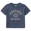 Harvard League Womens Clothesline Denim Tee