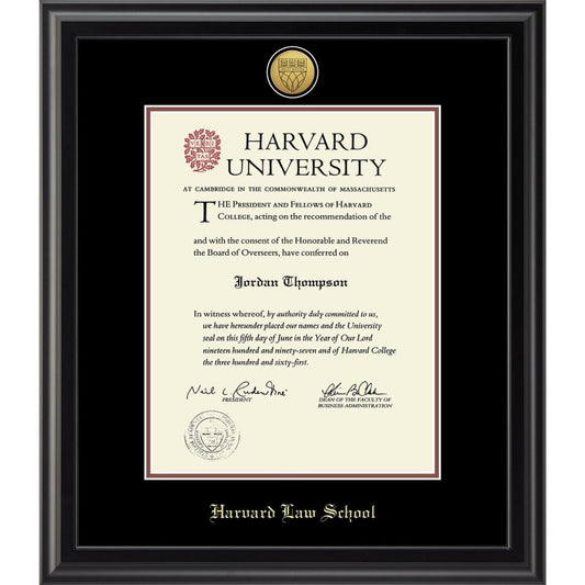 7396-Harvard Medallion Midnight Black Matte Diploma Frame With Black Mat_Harvard - Law.jpg