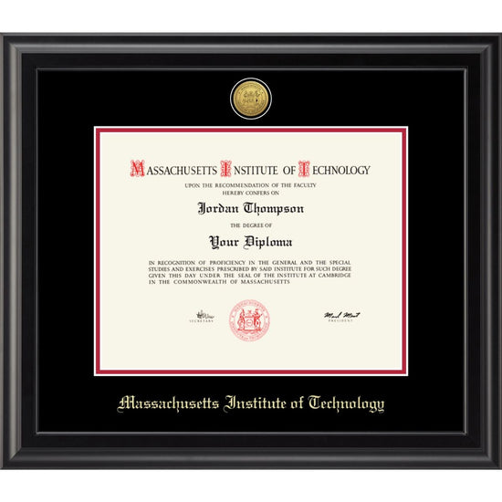 7397-MIT Medallion Midnight Black Matte Diploma Frame With Black  Mat_MIT.jpg