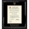 7398-Harvard Embossed Eclipse Black Satin High Gloss Diploma Frame With Black  Mat_JFK Government.jpg