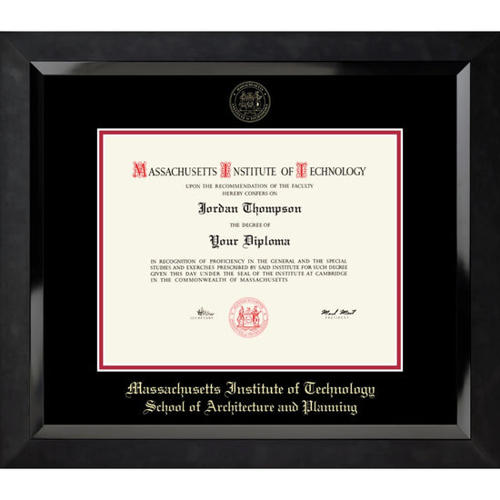7399-MIT Embossed Eclipse Black Satin High Gloss Diploma Frame With Black  Mat_MIT School of Architecture and Planning.jpg