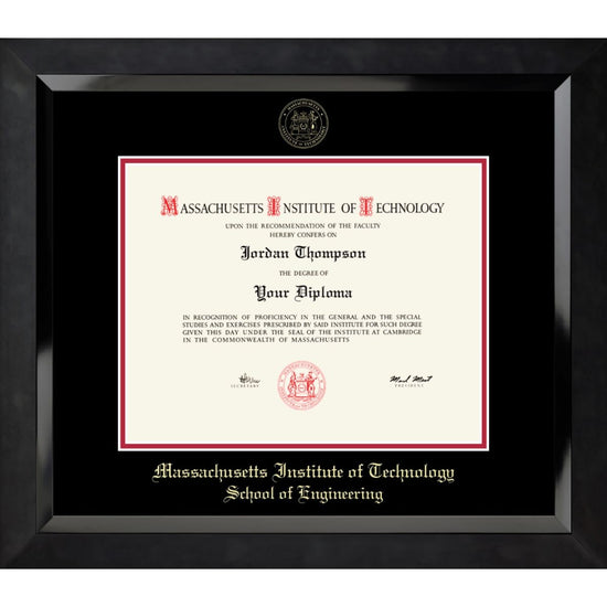 7399-MIT Embossed Eclipse Black Satin High Gloss Diploma Frame With Black  Mat_MIT School of Engineering.jpg