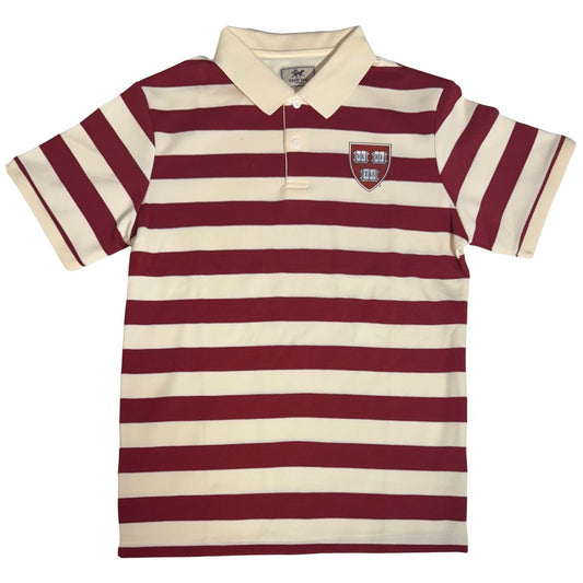 Harvard Crew Dog Ivy Stripe Rugby Polo