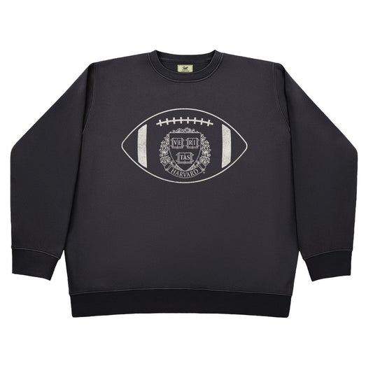7428-Harvard Crew Dog Football Crewneck_Black.jpg