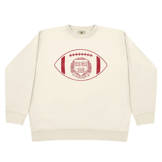 7428-Harvard Crew Dog Football Crewneck_Cream.jpg