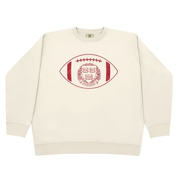 7428-Harvard Crew Dog Football Crewneck_Cream.jpg