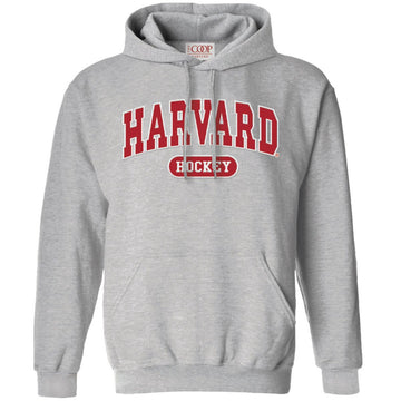 Harvard Youth Hockey Vintage Applique Hooded Sweatshirt