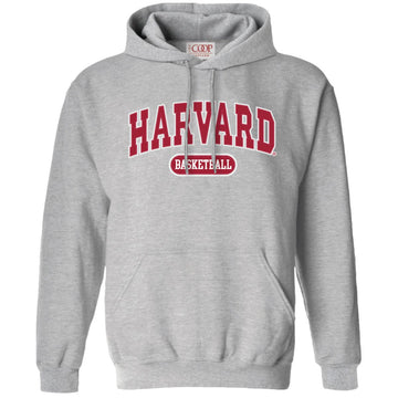 Harvard Youth Basketball Vintage Applique Hooded Sweatshirt
