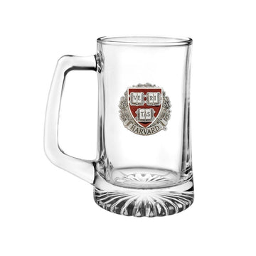 7451-Harvard Sparta Pewter 14 Oz Sports Mug With Pewter Medallion