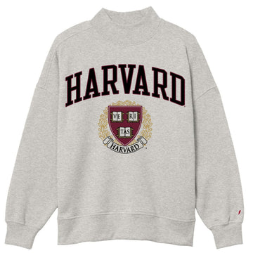 Harvard League Women's Mock Neck Pullover Sweatshirt