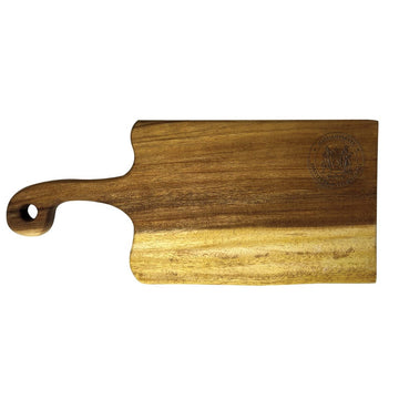 MIT Tuckahoe East Indian Walnut 18-inch live edge handled serving board