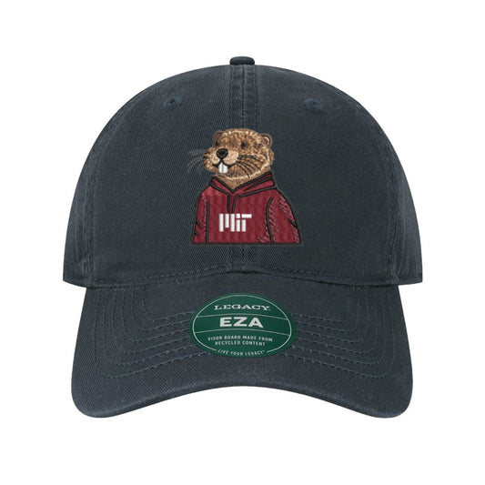 MIT Crew Dog Embroidered Tim the Beaver Adjustable Hat