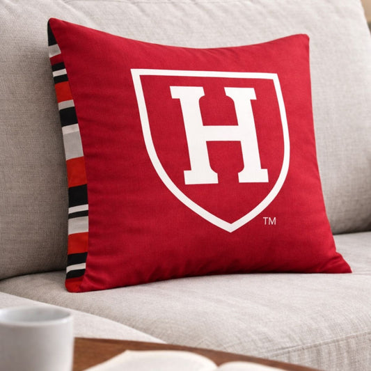 Harvard Athletic Shield 22 x 22 Pillow