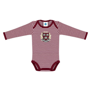 Harvard Infant Striped Long Sleeve Bodysuit