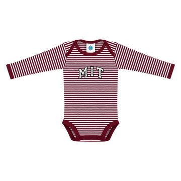 MIT Infant Striped Long Sleeve Bodysuit