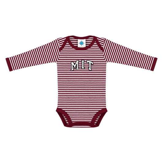 MIT Infant Striped Long Sleeve Bodysuit