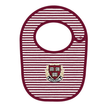 7727-Harvard Newborn Striped Bib