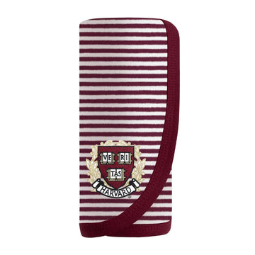 Harvard Striped Baby Blanket