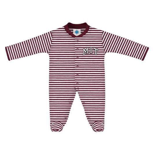 MIT Infant Striped Footed Romper