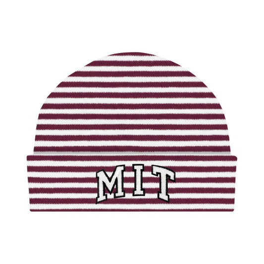 MIT Infant Striped Knit Cap