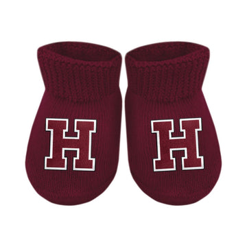 Harvard Newborn Baby Booties