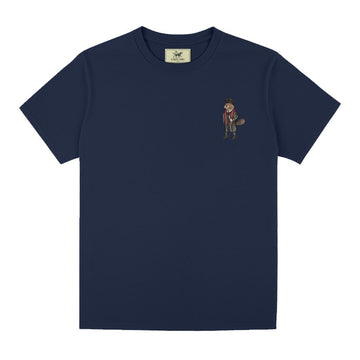 MIT Crew Dog Embroidered Graduation TIM the Beaver Tee