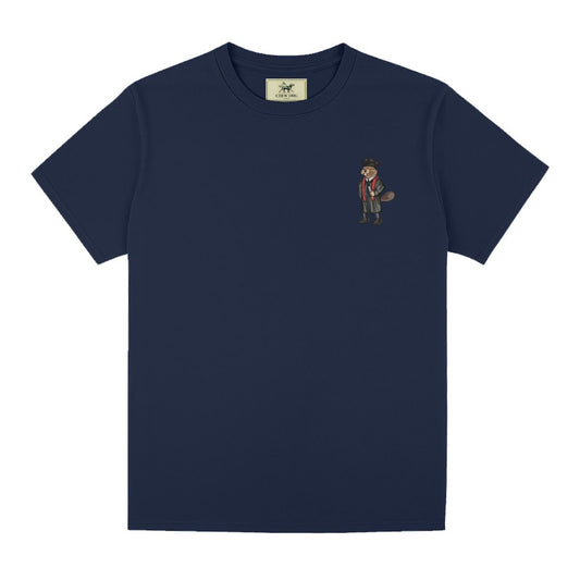 MIT Crew Dog Embroidered Graduation TIM the Beaver Tee