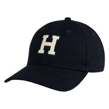 Harvard Embriodered Leather Classic Structured Brass Slider Hat