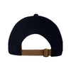 Harvard Embriodered Leather Classic Structured Brass Slider Hat