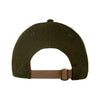 Harvard Embriodered Leather Classic Structured Brass Slider Hat
