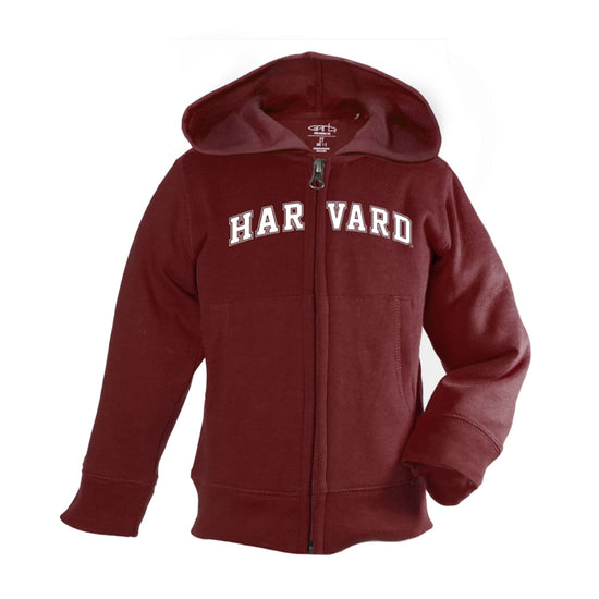 8120-Harvard Infant Full Zip Maroon Hooded Sweatshirt_media.jpg