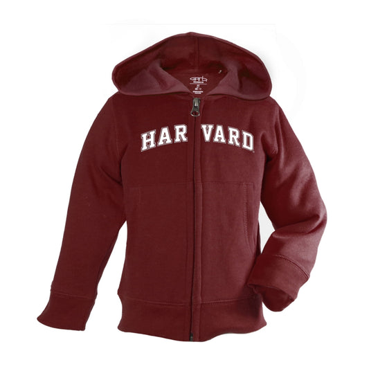 8120-Harvard Infant Full Zip Maroon Hooded Sweatshirt_media.jpg