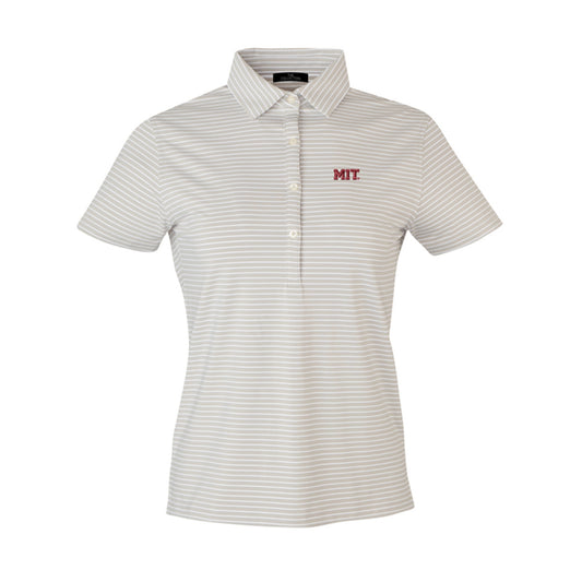 8238-MIT Women's Ecotec Carmel Stripe Polo_Cloud White.jpg