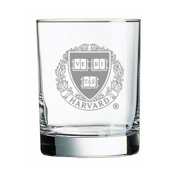 8470-Harvard Veritas Set of 2 Crystal Engraved Old Fashioned Glass_media.jpg