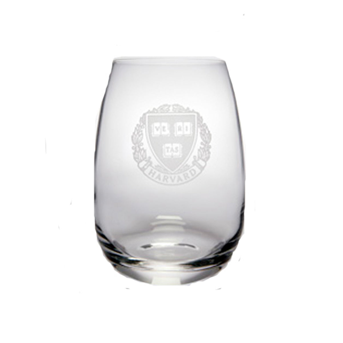 8473-Harvard Veritas Engraved Set of 2 Stemless Crystal Wine Glass_media.jpg