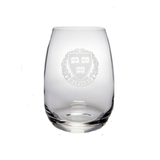 8473-Harvard Veritas Engraved Set of 2 Stemless Crystal Wine Glass_media.jpg