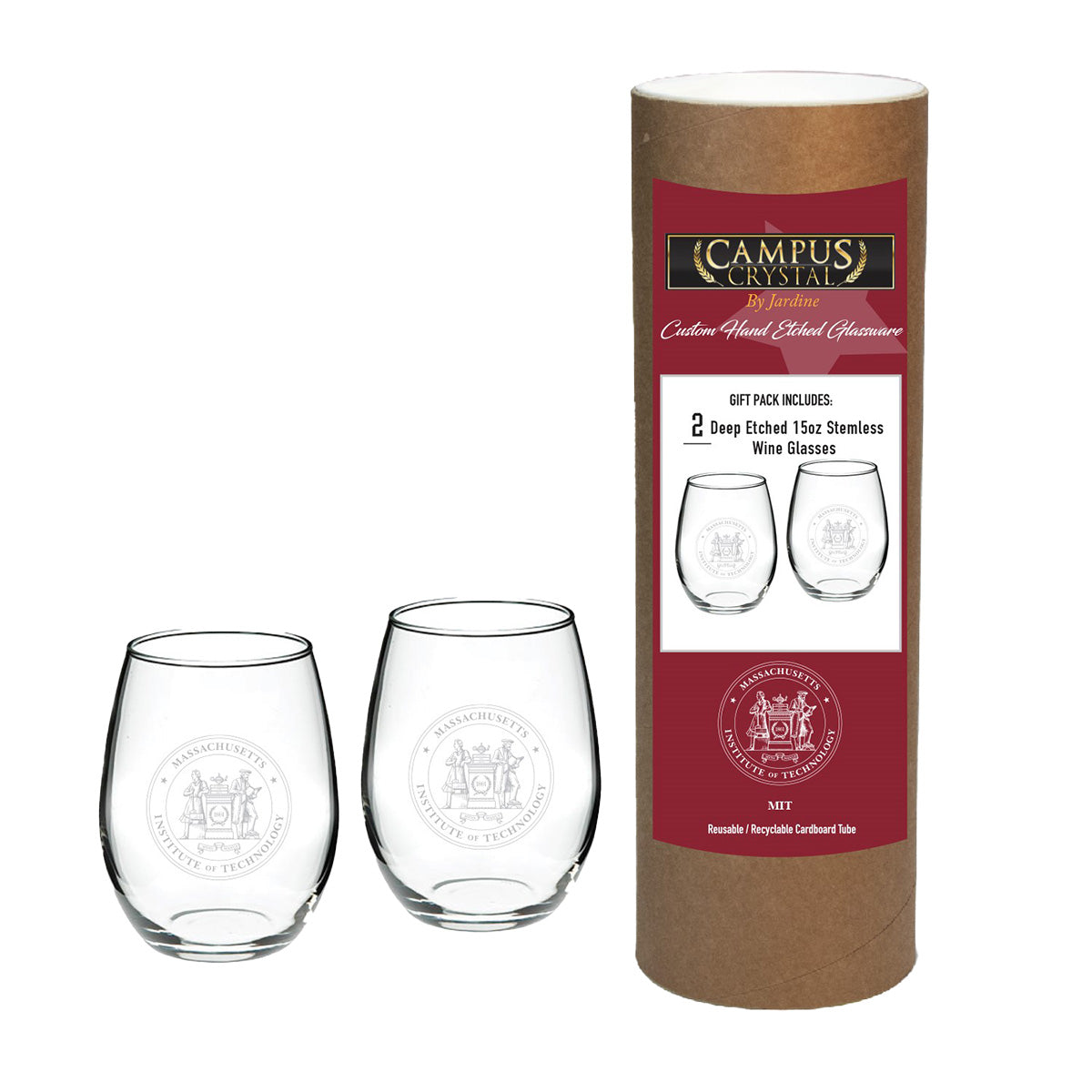8558-MIT Seal Engraved Crystal Set of 2 Stemless Wine Glass_media_01.jpg