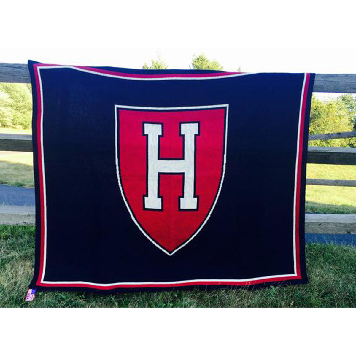 8594-Harvard Custom Made Personalized Blanket_Harvard Athletic Shield_Black_02.jpg