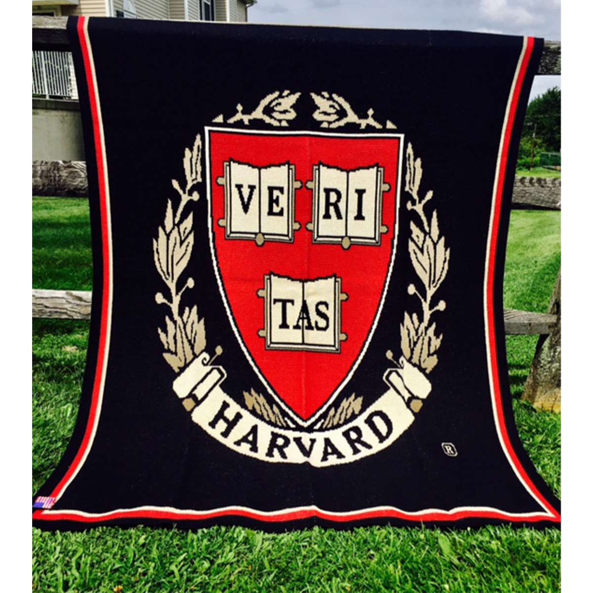 8594-Harvard Custom Made Personalized Blanket_Harvard Seal_Black_01.jpg