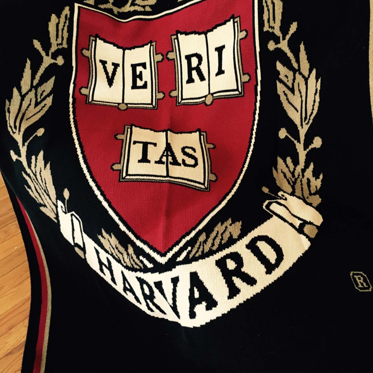 8594-Harvard Custom Made Personalized Blanket_Harvard Seal_Black_02.jpg