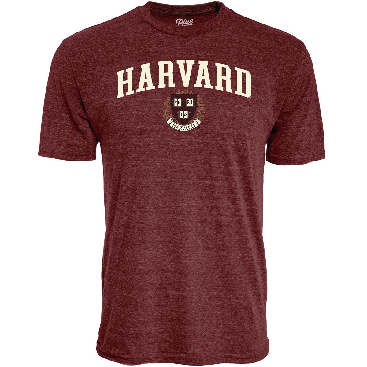 8635-Harvard Blue 84 Bi-Blend Arched Seal Tee Shirt_Maroon.jpg