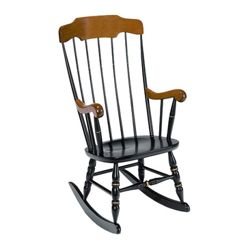 9018-Harvard Laser Engraved Black With Cherry Rocking Chair_media.jpg