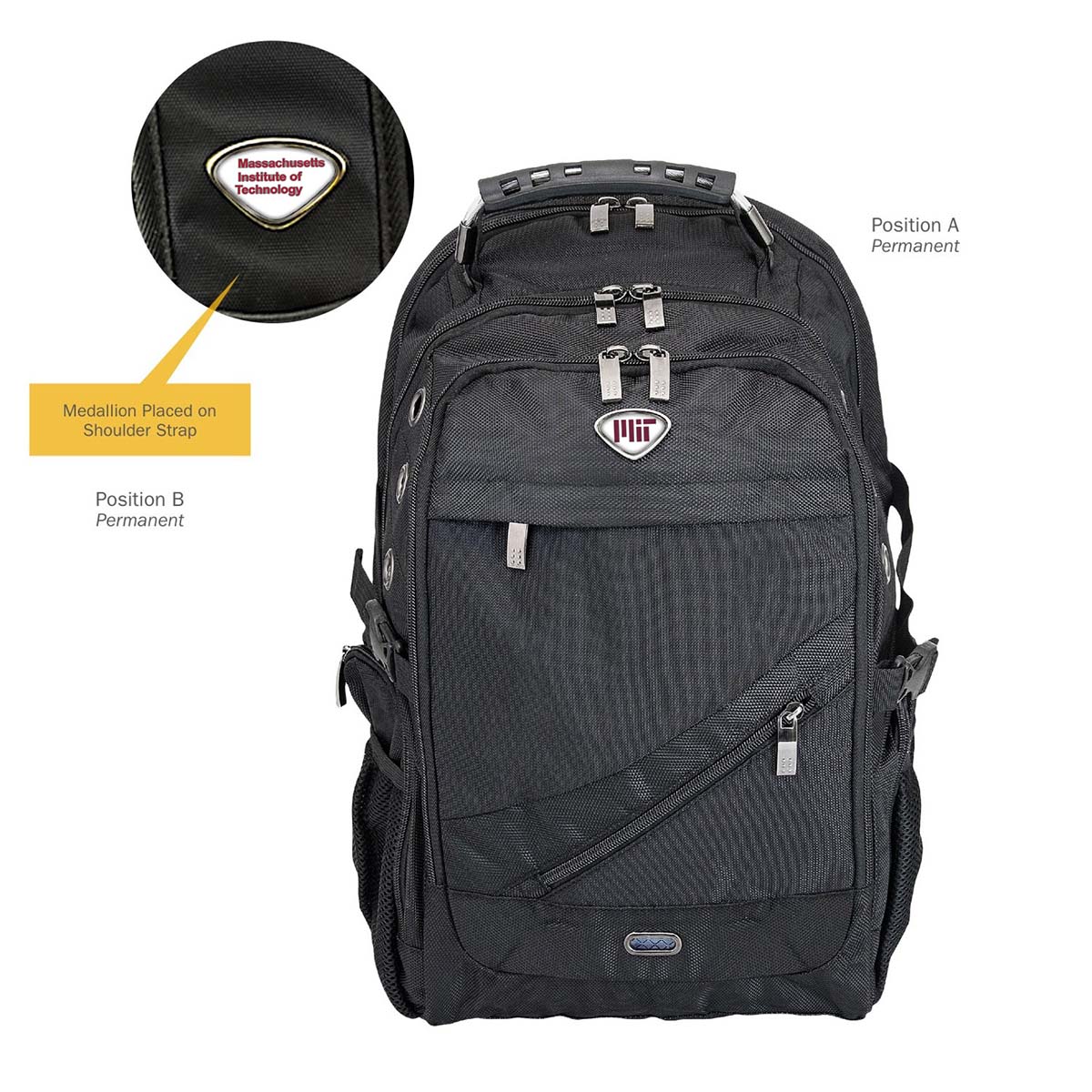 MIT Executive Backpack with Custom Medallions