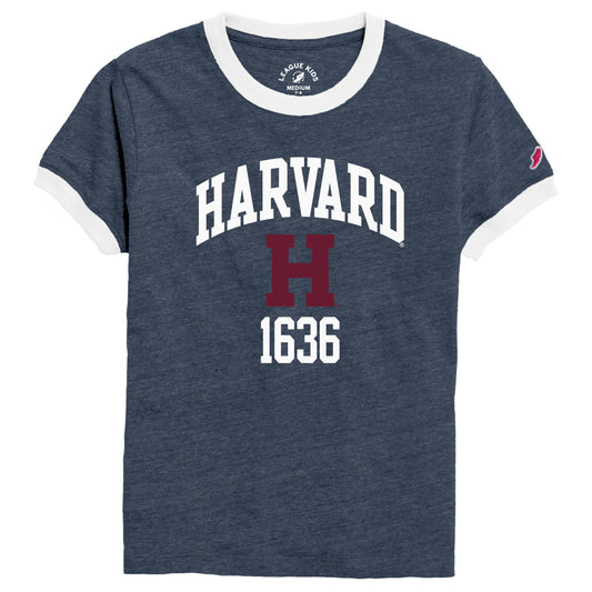 Harvard League Youth Victory Falls Tee With Block H Logo